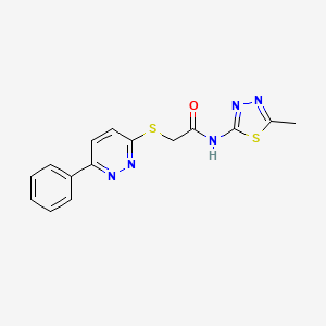 N-(5-methyl-1,3,4-thiadiazol-2-yl)-2-(6-phenylpyridazin-3-yl)sulfanylacetamide