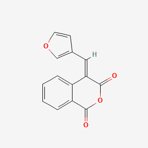 molecular formula C14H8O4 B2458844 (E)-4-(furan-3-ylmethylene)isochroman-1,3-dione CAS No. 374700-42-2