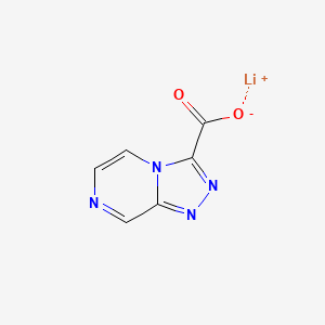 molecular formula C6H3LiN4O2 B2458847 Lithium [1,2,4]triazolo[4,3-a]pyrazine-3-carboxylate CAS No. 1799434-66-4