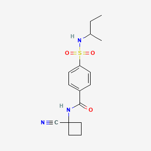 4-[(butan-2-yl)sulfamoyl]-N-(1-cyanocyclobutyl)benzamide