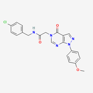 N-[(4-chlorophenyl)methyl]-2-[1-(4-methoxyphenyl)-4-oxo-1H,4H,5H-pyrazolo[3,4-d]pyrimidin-5-yl]acetamide