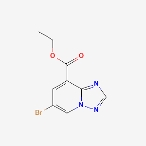 molecular formula C9H8BrN3O2 B2458862 Ethyl 6-bromo-[1,2,4]triazolo[1,5-a]pyridine-8-carboxylate CAS No. 2059932-43-1