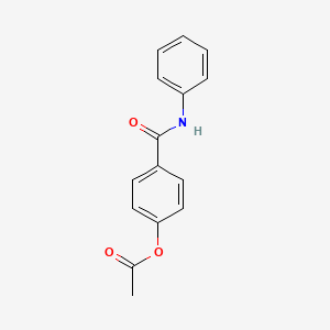 molecular formula C15H13NO3 B2458865 4-(Phenylcarbamoyl)phenyl acetate CAS No. 33577-83-2