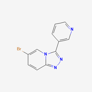 molecular formula C11H7BrN4 B2458879 3-{6-Bromo-[1,2,4]triazolo[4,3-a]pyridin-3-yl}pyridine CAS No. 943613-36-3
