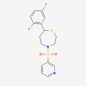 7-(2,5-Difluorophenyl)-4-(pyridin-3-ylsulfonyl)-1,4-thiazepane