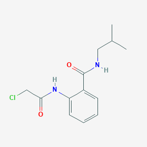 molecular formula C13H17ClN2O2 B2458901 2-(2-chloroacetamido)-N-(2-methylpropyl)benzamide CAS No. 790263-49-9
