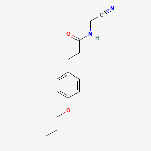 molecular formula C14H18N2O2 B2458902 N-(Cyanomethyl)-3-(4-propoxyphenyl)propanamide CAS No. 1385439-17-7