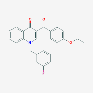 3-(4-Ethoxybenzoyl)-1-[(3-fluorophenyl)methyl]-1,4-dihydroquinolin-4-one