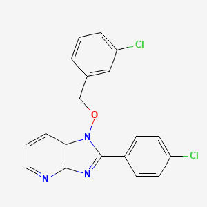 1-[(3-chlorobenzyl)oxy]-2-(4-chlorophenyl)-1H-imidazo[4,5-b]pyridine