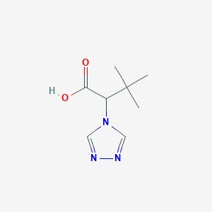 3,3-Dimethyl-2-(1,2,4-triazol-4-yl)butanoic acid