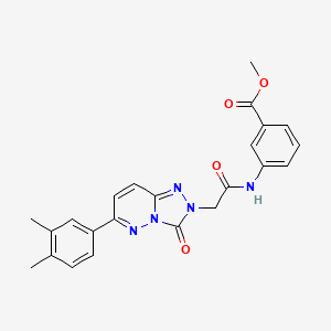 methyl 3-(2-(6-(3,4-dimethylphenyl)-3-oxo-[1,2,4]triazolo[4,3-b]pyridazin-2(3H)-yl)acetamido)benzoate