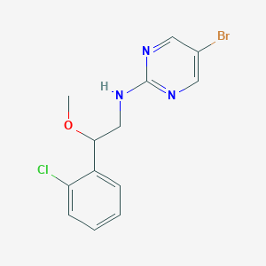 5-Bromo-N-[2-(2-chlorophenyl)-2-methoxyethyl]pyrimidin-2-amine