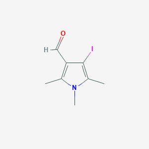 molecular formula C8H10INO B2458978 4-iodo-1,2,5-trimethyl-1H-pyrrole-3-carbaldehyde CAS No. 1432311-25-5
