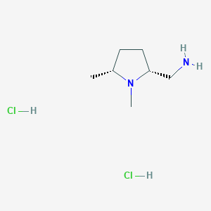 molecular formula C7H18Cl2N2 B2458981 Rel-((2R,5R)-1,5-dimethylpyrrolidin-2-yl)methanamine dihydrochloride CAS No. 1807941-02-1