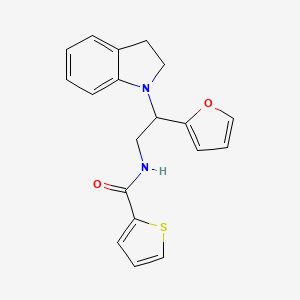 N-(2-(furan-2-yl)-2-(indolin-1-yl)ethyl)thiophene-2-carboxamide