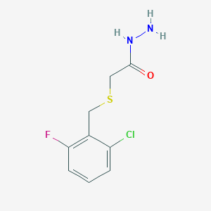molecular formula C9H10ClFN2OS B2459015 2-[(2-Chloro-6-fluorobenzyl)thio]acetohydrazide CAS No. 725226-35-7