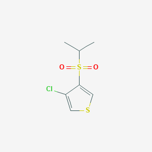 molecular formula C7H9ClO2S2 B2459022 3-Chloro-4-propan-2-ylsulfonylthiophene CAS No. 882283-10-5