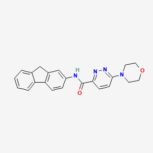 molecular formula C22H20N4O2 B2459023 N-(9H-fluoren-2-yl)-6-morpholinopyridazine-3-carboxamide CAS No. 1396785-32-2