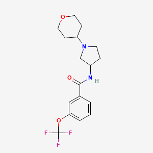 N-[1-(Oxan-4-yl)pyrrolidin-3-yl]-3-(trifluoromethoxy)benzamide