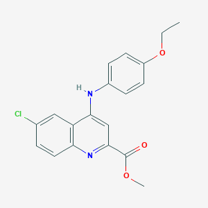Methyl 6-chloro-4-((4-ethoxyphenyl)amino)quinoline-2-carboxylate