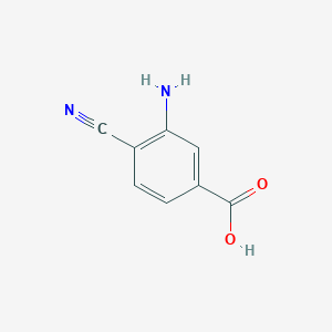 molecular formula C8H6N2O2 B2459039 3-氨基-4-氰基苯甲酸 CAS No. 159847-71-9