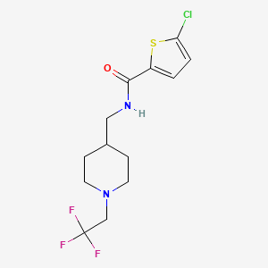 5-Chloro-N-[[1-(2,2,2-trifluoroethyl)piperidin-4-yl]methyl]thiophene-2-carboxamide