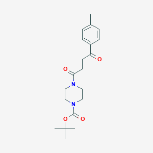 molecular formula C20H28N2O4 B2459065 Tert-butyl 4-[4-(4-methylphenyl)-4-oxobutanoyl]piperazine-1-carboxylate CAS No. 1260944-76-0