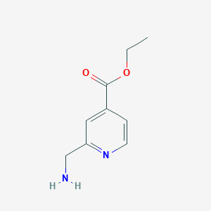 molecular formula C9H12N2O2 B2459079 Ethyl 2-(aminomethyl)isonicotinate CAS No. 886733-50-2