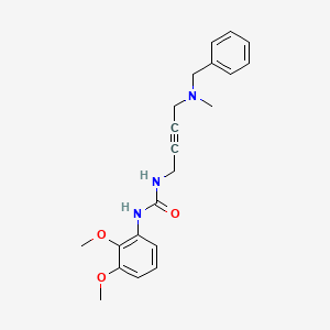 molecular formula C21H25N3O3 B2459096 1-(4-(Benzyl(methyl)amino)but-2-yn-1-yl)-3-(2,3-dimethoxyphenyl)urea CAS No. 1396684-95-9