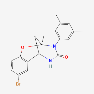 molecular formula C19H19BrN2O2 B2459124 4-Bromo-10-(3,5-dimethylphenyl)-9-methyl-8-oxa-10,12-diazatricyclo[7.3.1.0^{2,7}]trideca-2,4,6-trien-11-one CAS No. 688343-27-3
