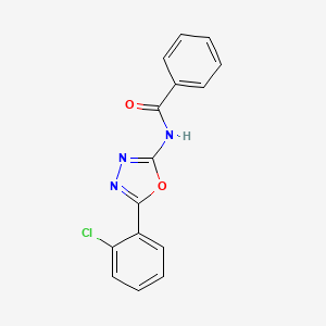 molecular formula C15H10ClN3O2 B2459158 N-(5-(2-chlorophenyl)-1,3,4-oxadiazol-2-yl)benzamide CAS No. 865249-22-5