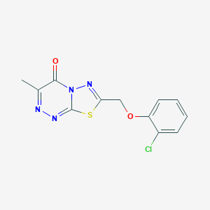 molecular formula C12H9ClN4O2S B245921 7-[(2-chlorophenoxy)methyl]-3-methyl-4H-[1,3,4]thiadiazolo[2,3-c][1,2,4]triazin-4-one 