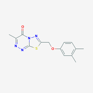 7-[(3,4-dimethylphenoxy)methyl]-3-methyl-4H-[1,3,4]thiadiazolo[2,3-c][1,2,4]triazin-4-one