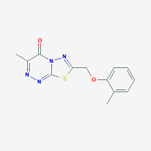 3-methyl-7-[(2-methylphenoxy)methyl]-4H-[1,3,4]thiadiazolo[2,3-c][1,2,4]triazin-4-one