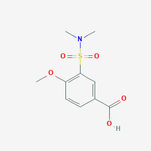 molecular formula C10H13NO5S B2459230 3-Dimethylsulfamoyl-4-methoxy-benzoic acid CAS No. 786728-89-0