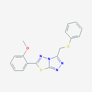 6-(2-Methoxyphenyl)-3-[(phenylsulfanyl)methyl][1,2,4]triazolo[3,4-b][1,3,4]thiadiazole