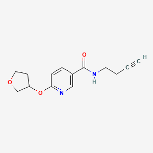 N-(but-3-yn-1-yl)-6-((tetrahydrofuran-3-yl)oxy)nicotinamide