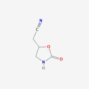 2-(2-Oxo-1,3-oxazolidin-5-yl)acetonitrile