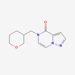 B2459269 5-(Oxan-3-ylmethyl)pyrazolo[1,5-a]pyrazin-4-one CAS No. 2320220-76-4
