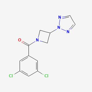 (3,5-Dichlorophenyl)-[3-(triazol-2-yl)azetidin-1-yl]methanone