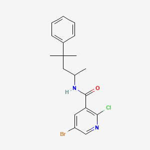 5-Bromo-2-chloro-N-(4-methyl-4-phenylpentan-2-YL)pyridine-3-carboxamide