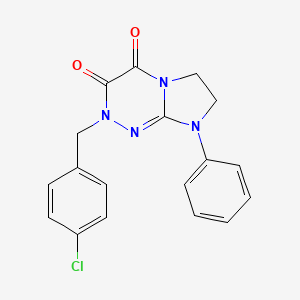 2-(4-chlorobenzyl)-8-phenyl-7,8-dihydroimidazo[2,1-c][1,2,4]triazine-3,4(2H,6H)-dione