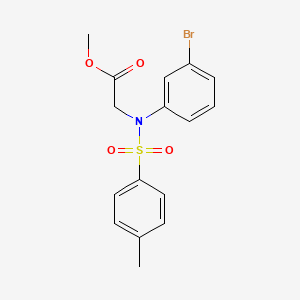 B2459343 Methyl N-(3-bromophenyl)-N-[(4-methylphenyl)sulfonyl]glycinate CAS No. 333450-61-6