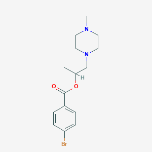 molecular formula C15H21BrN2O2 B245937 1-(4-Methylpiperazin-1-yl)propan-2-yl 4-bromobenzoate 