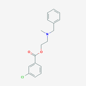 molecular formula C17H18ClNO2 B245938 2-[Benzyl(methyl)amino]ethyl 3-chlorobenzoate 