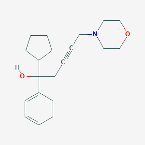molecular formula C20H27NO2 B245939 1-Cyclopentyl-5-(morpholin-4-yl)-1-phenylpent-3-yn-1-ol 