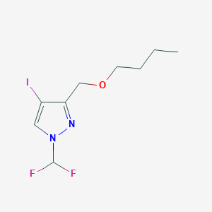 3-(butoxymethyl)-1-(difluoromethyl)-4-iodo-1H-pyrazole