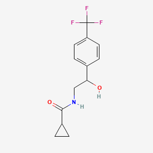 N-(2-hydroxy-2-(4-(trifluoromethyl)phenyl)ethyl)cyclopropanecarboxamide