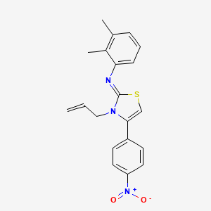 (Z)-N-(3-allyl-4-(4-nitrophenyl)thiazol-2(3H)-ylidene)-2,3-dimethylaniline