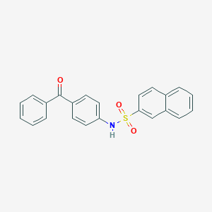 molecular formula C23H17NO3S B245944 N-(4-benzoylphenyl)naphthalene-2-sulfonamide 